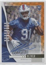2019 Panini Absolute Rookie Orange Mosaic Signatures 2/75 Ed Oliver Auto 06st