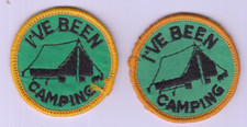 Boy Scout/Girl Guide Badges  I`VE BEEN CAMPING x 2