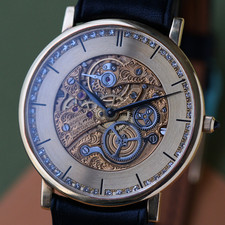 Vacheron Constantin Patrimony Squelette & Diamond 36003 18k Yellow Gold 1990s 8