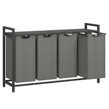 Laundry Hamper, Laundry Basket, Laundry Sorter with 4 Pull-Out and Removable ...