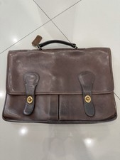 Coach Vintage Bag 5275 Brown Prescott Leather Briefcase Bag Buckle