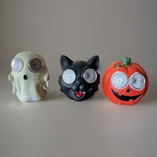 Halloween Pumpkin, Black Cat  Ghost Solar Powered Lighted Halloween Decoration
