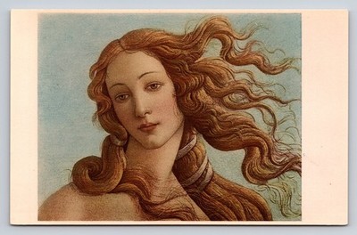 Vintage Sandro Botticelli Nascita di Venere Postcard Firenze Italy