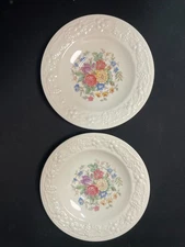 Vintage 6Inch Homer Laughlin Floral Design Salad Plate