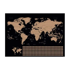 Scratch Off Large Travel Destination Tracker Gift World Map Poster 33X23 Inches