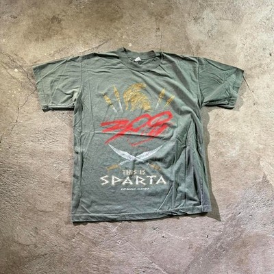 Vintage Y2K 300 This Is Sparta Katakolo Olympia Graphic T-Shirt