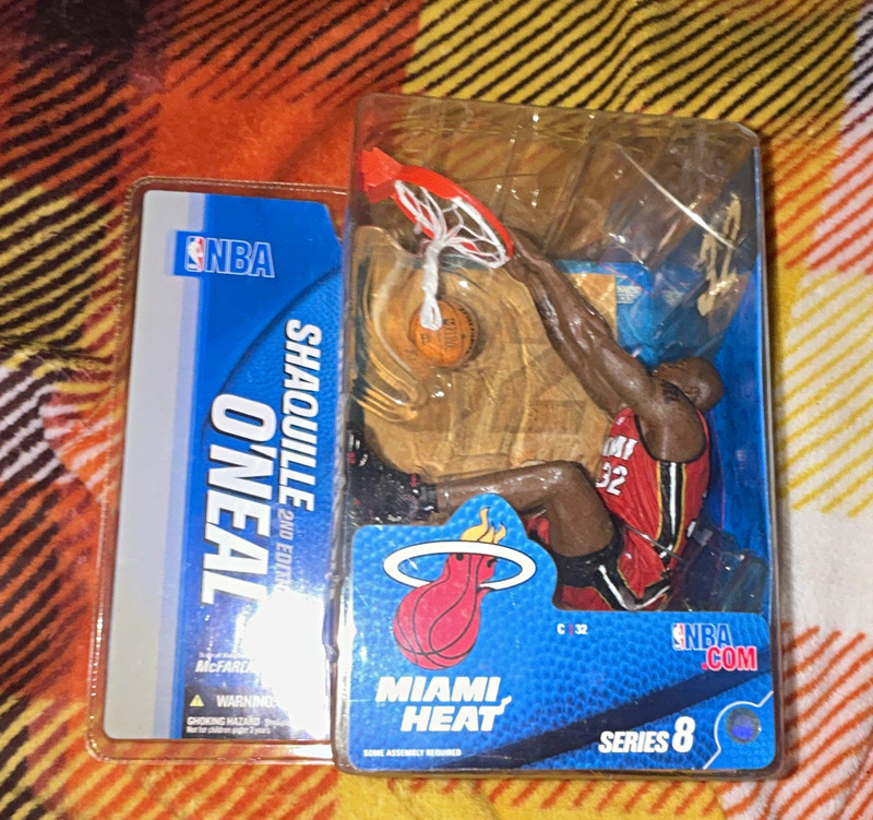 McFarlane Toys NBA Series 8 Shaquille O'Neal Heat #32 Action Figure Boxed