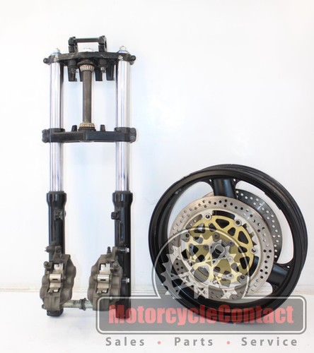 97-00 ZRX1100 FRONT END WHEEL FORKS FORK RIM TRIPLE TREE CLAMP TOP BOTTOM LEFT