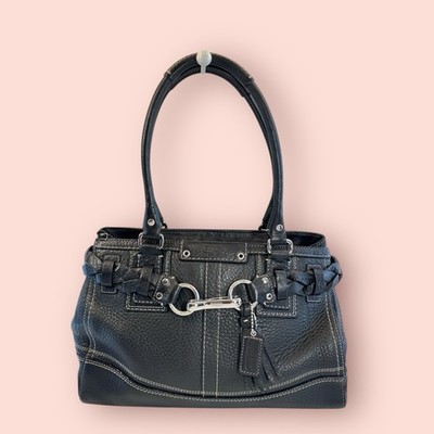 COACH Y2K Vintage Hampton Carryall Luxury Leather Tote Handbag