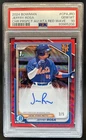 2024 Bowman Jeffry Rosa Chrome Auto Red Wave 1st Prospect #/5 Mets PSA 10