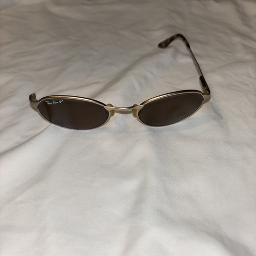 Ray Ban Broken RB3002 W3005 Sunglasses Gold W/ Brown Lens For Repair - Picture 18 of 19