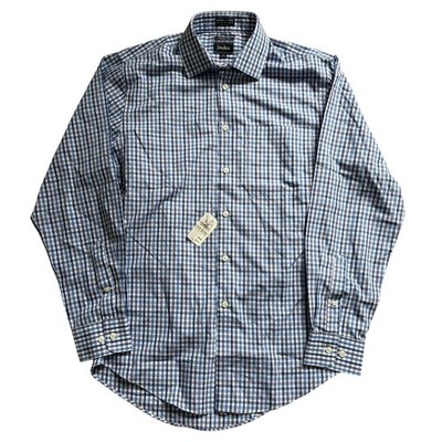 NWT Neiman Marcus 80 s 2 Ply 100% Cotton Trim Fit Casual Button Down 14.5 32/33