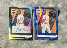 McCade Brown 2021 Elite Extra Edition Holo Auto & Aspirations SP /249 Blue Holo
