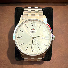 Imagen de Orient Automatic Men’s Dress Watch 50m 42mm Silver Dial SS Bracelet Date