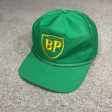 Vintage BP Patch Snapback Trucker Hat Cap Green