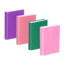 4 Pcs 1:12 Scale Miniature Dollhouse Books Decoration, Purple Series
