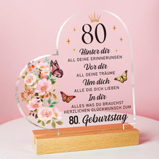 Vetbuosa Geschenke Zum 80 Geburtstag Frau, Ac...