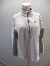 Spyder Size L Men Multicolor Fleece 1/4 Zip Long Sleeve Activewear Pull Over 376