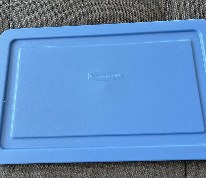 Vintage Rubbermaid Shoe Box Blue Replacement LID ONLY #0284