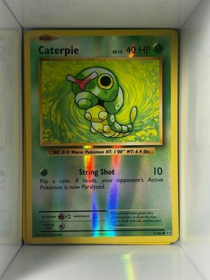 Caterpie - Common - Evolutions - Pokemon - Reverse Holo 3/108 - NM/M