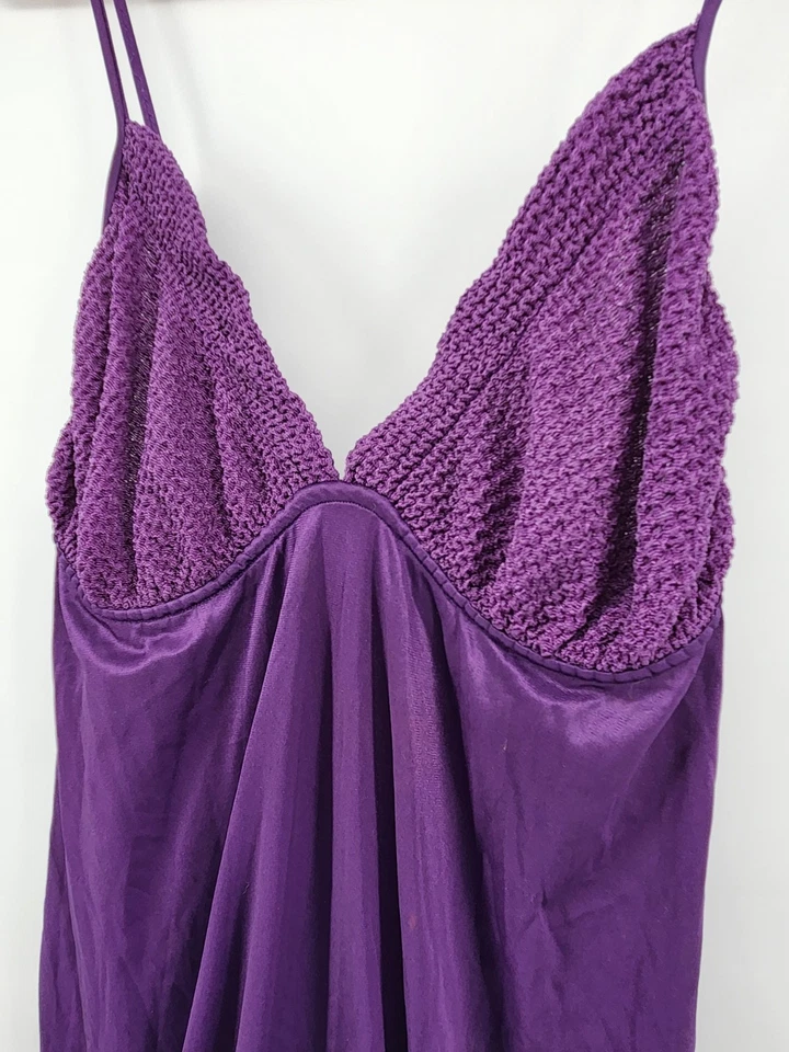 Gilligan & O’Malley Mujer L Largo Camisón Caprichoso Gótico Vestido Sin Mangas Cuello en V Foto 2 de 4