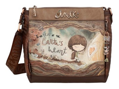 Anekke Core Crossbody Bag M Umhängetasche Tasche Multicolor dunkelbraun taupe