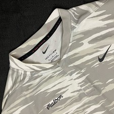 Nike Tiger Woods ADV x Malbon Tiger Camo Blade Polo White Photon Dust M