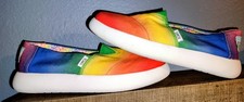 TOMS Women's Alpargata Mallow Mules Shoes Size 6 Rainbow 🌈 Color