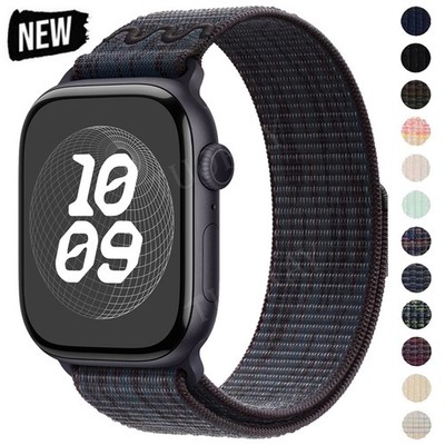 Sport Nylon Loop Armband für Apple Watch 11 10 9 8 7 6 44/45/46/49mm Ultra 3 2