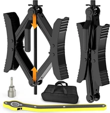 WELLUCK Camper Wheel Chock Stabilizer 2 Sets for RV Travel Trailer Heavy... 