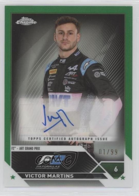 2023 Topps Chrome Formula Green Refractor 1/99 Victor Martins #CAC-VM Auto 0j5z