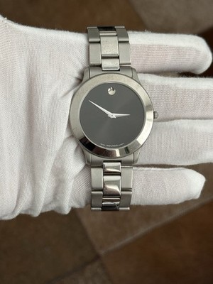 Vintage Movado Museum Classic Men's Steel Quartz Dress Watch 81.D1