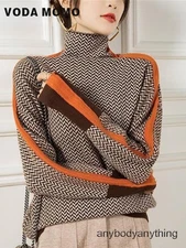 Pullover Sweater Knitted Sweaters Fashion Sweater Turtleneck Knitwears Tops