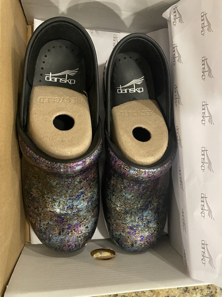 ダンスコ　36 Dansko XP Clogs Womens 36 EU / 6US Blue Purple Iridescent