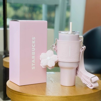 ドラッグストワーズ　sakuraモデル　クリスタル置物 Starbucks China 2026 Twilight Sakura Series 40oz SS Cup w/ Sleeve