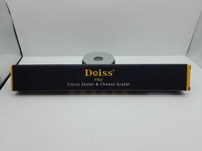 Deiss Pro Zester & Cheese Grater High Quality Stainless Steel, Easy Grip, Tool