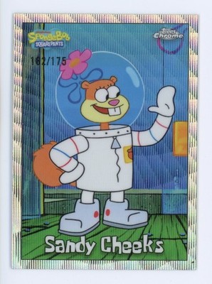 2025 Topps Chrome Spongebob #27 SANDY CHEEKS WAVE REFRACTOR /175 SP 