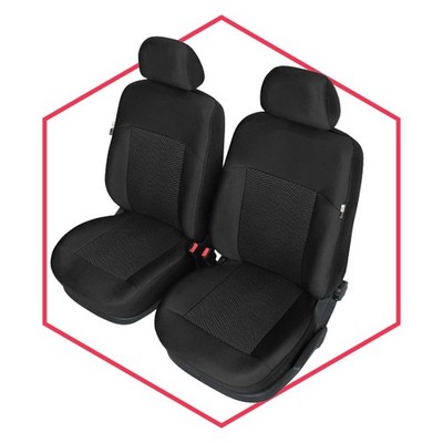 Autositzbezüge Schonbezüge Sitzbezug Front Schwarz für Isuzu D-Max 2 II (12-)