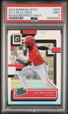 2022 Panini Donruss Optic Rated Prospect #RP-6 Elly De La Cruz Reds Holo PSA 9