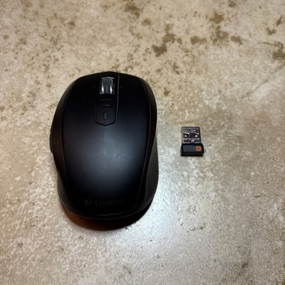 Logitech MX Anywhere 2 Wireless Mouse Use On Any Surface Black Plus Dongle