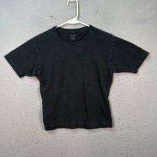 Buck Mason Womens Meidum Black ToughKnit Crew Neck T-Shirt 100% Cotton USA Made