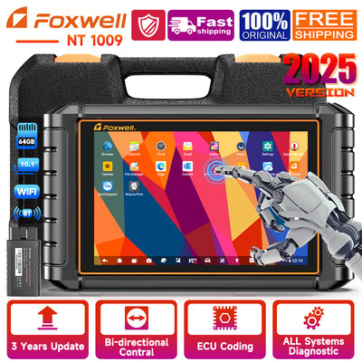 Foxwell NT1009 OBD2 Scanner Bluetooth 10.1'' All System ECU Coding Diagnostic