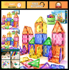 Soyee Magnetic Tiles Toddler Toys Magnetic Building Blocks for Kids Ages 3-12