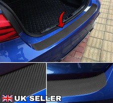 For VW SCIROCCO POLO T-ROC REAR BOOT TRUNK BUMPER GUARD PROTECTOR CARBON VINYL