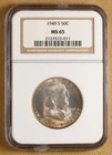 1949 S Franklin Silver Half Dollar NGC MS65
