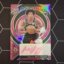 2022-23 Panini Spectra MarJon Beauchamp Aspiring Auto 18/25 RC