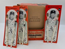 1950s Mickey Mantle Signed Pencil Set HOF Yankees w/ Display Box & (3) Pencils