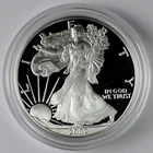 2002 W American Silver Eagle Proof 1 Troy oz US .999 Fine Silver Coin