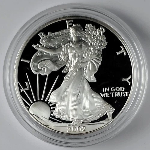 2002-W American Silver Eagle Proof — photo from another recent sale