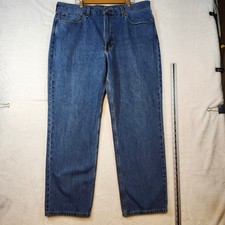 Levis 550 Relaxed Fit Tapered Leg Jeans Mens 40x32 Medium Wash Blue Denim